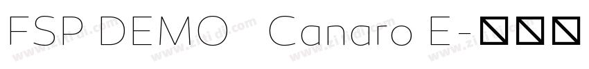 FSP DEMO   Canaro E字体转换